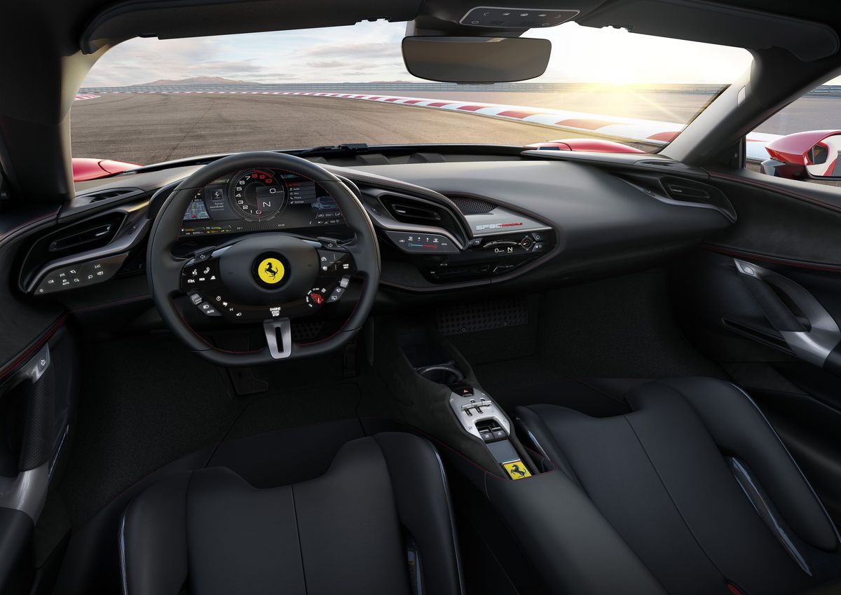 Ferrari SF90 Stradale 2019. Front seats. Coupe, 1 generation