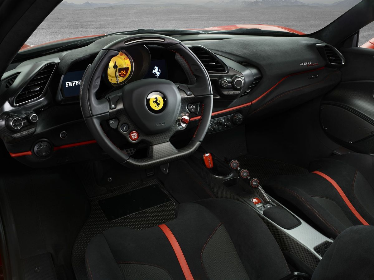 Ferrari 488 2018. Front seats. Coupe, 2 generation