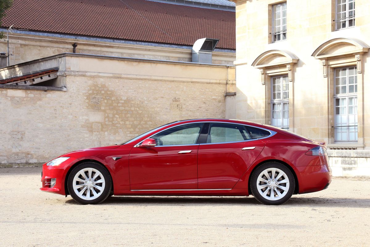 Tesla Model S 2016. Carrosserie, extérieur. Liftback, 1 génération, restyling