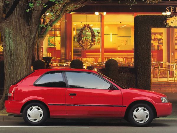 Toyota Corsa 1997. Carrosserie, extérieur. Mini 3-portes, 5 génération, restyling