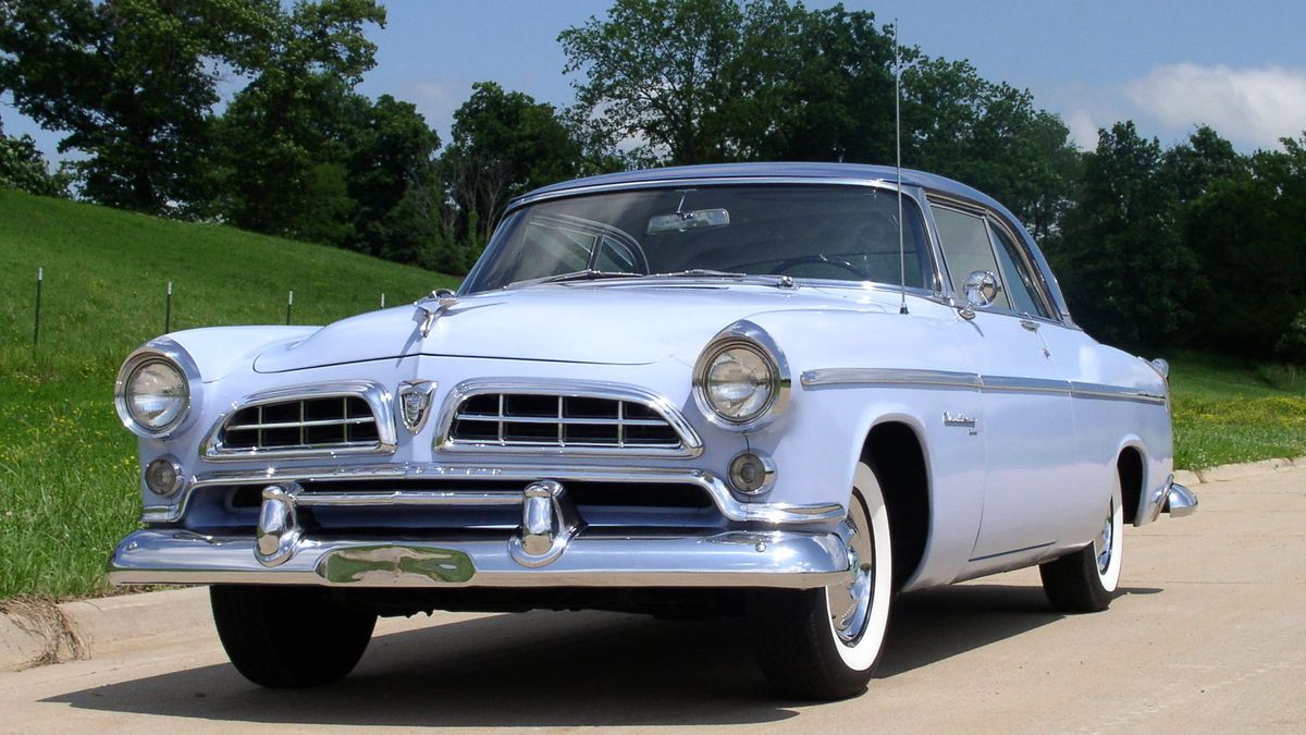 Chrysler Windsor 1955. Carrosserie, extérieur. Coupé sans montants, 5 génération