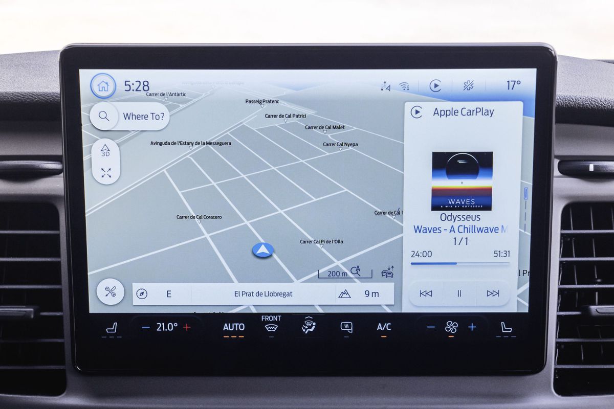 Форд Транзит 2020. Навигационная система. Фургон, 4 поколение, рестайлинг