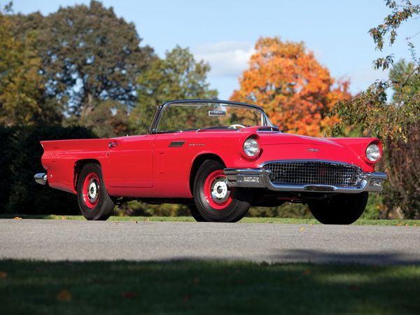 Ford Thunderbird 1955. Carrosserie, extérieur. Cabriolet, 1 génération