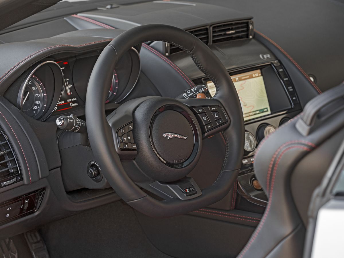 Jaguar F-Type 2014. Steering wheel. Coupe, 1 generation