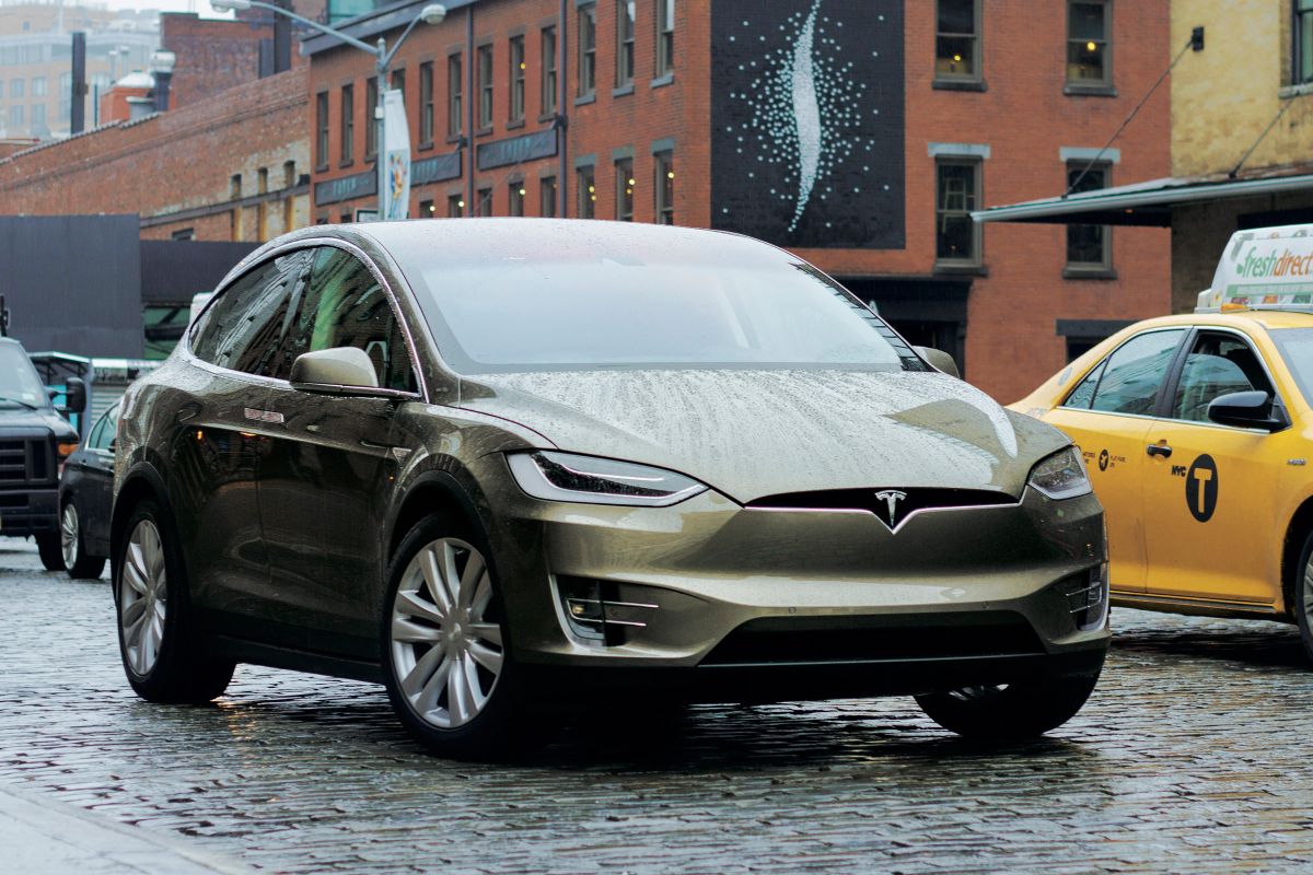 טסלה מודל X ‏2015. מרכב, צורה. רכב שטח 5 דלתות, 1 דור
