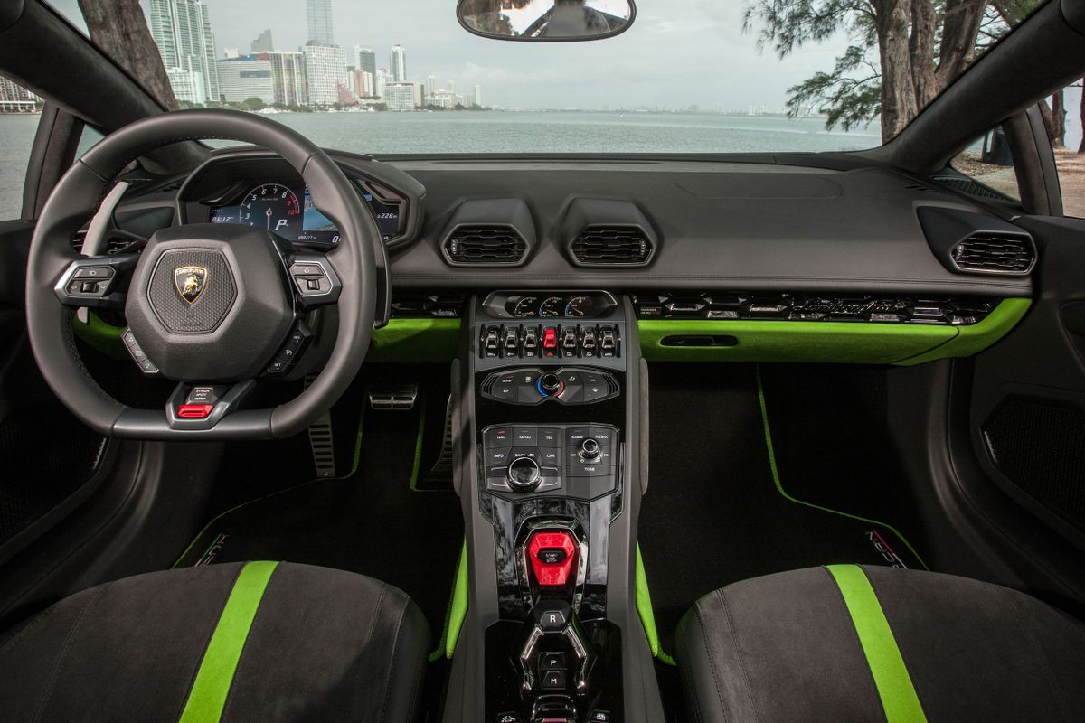 Lamborghini Huracan 2016. Front seats. Roadster, 1 generation