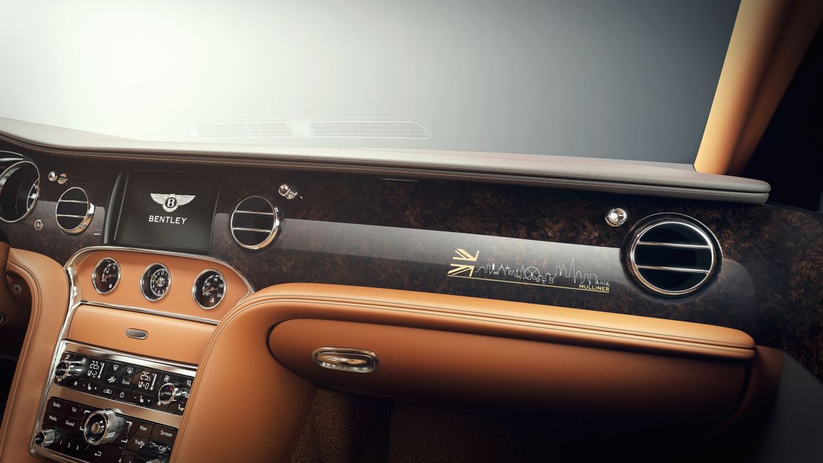 Bentley Mulsanne 2016. Pièce d'intérieur. Berline, 2 génération, restyling