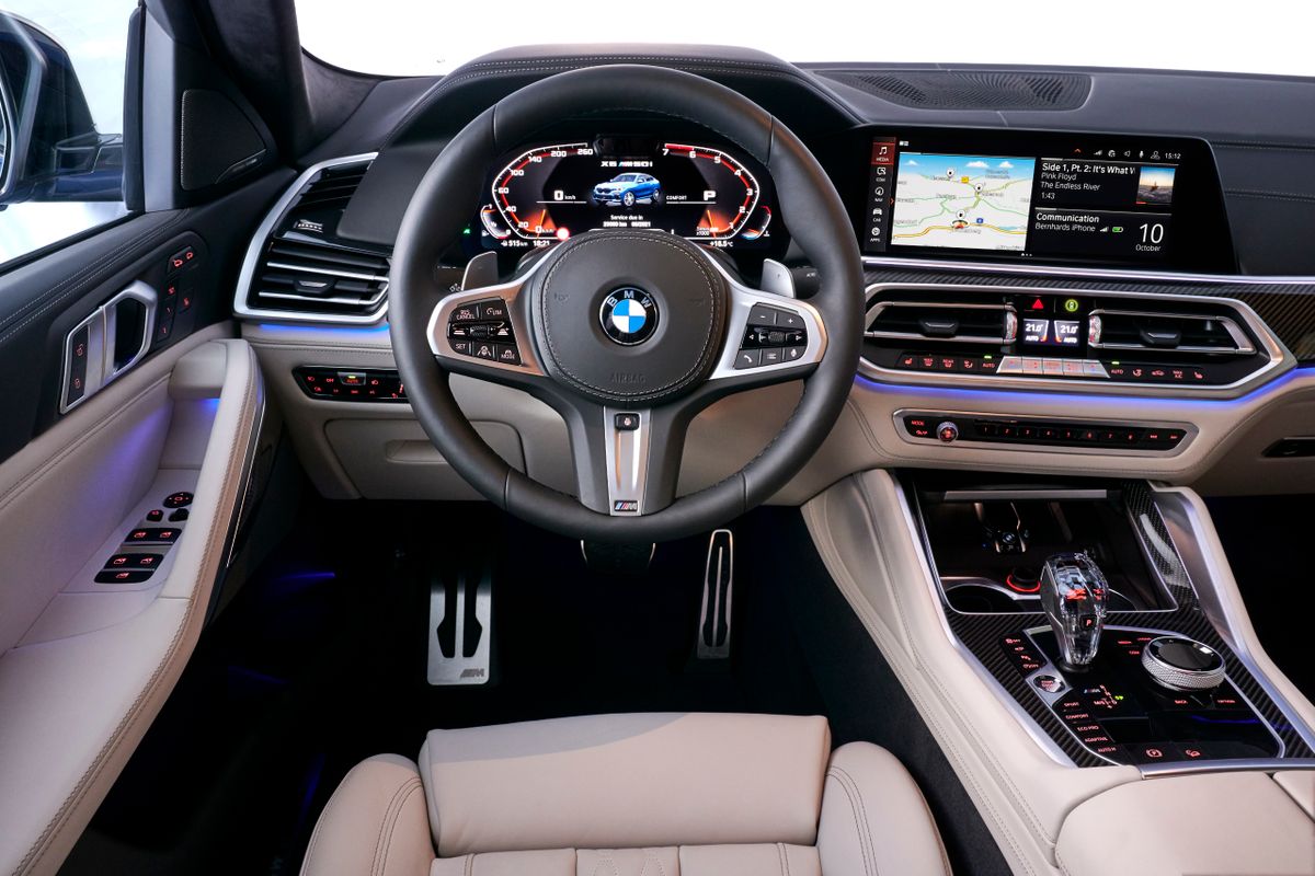 BMW X6 2019. Tableau de bord. VUS 5-portes, 3 génération