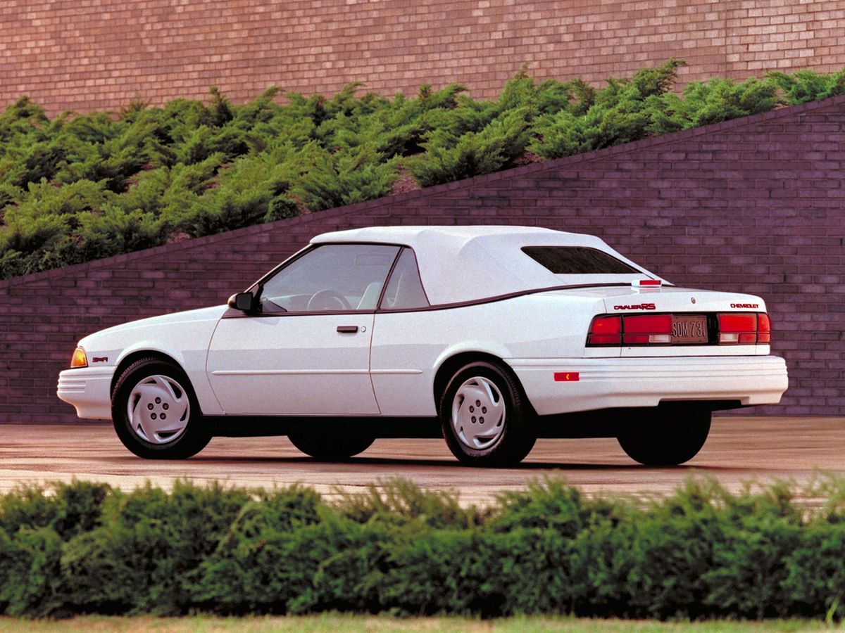 Chevrolet Cavalier 1988. Carrosserie, extérieur. Cabriolet, 2 génération