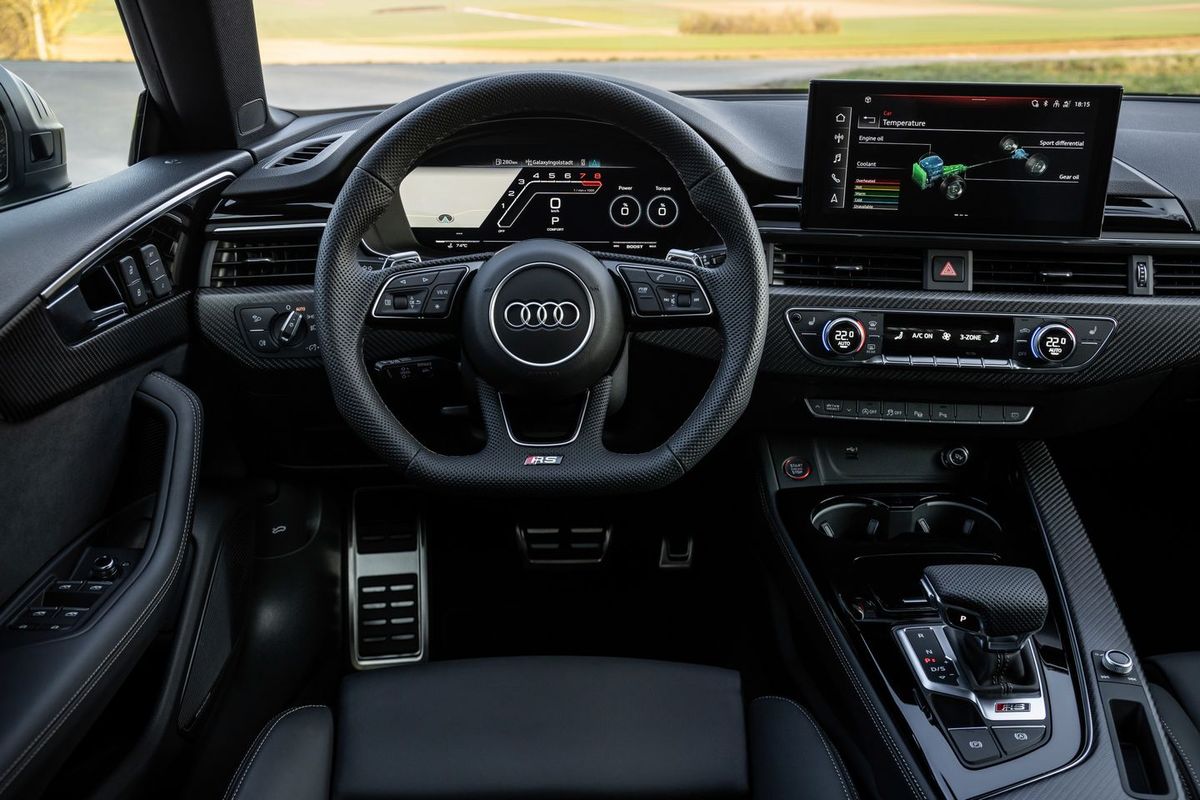 Audi RS5 2019. Tableau de bord. Liftback, 2 génération, restyling