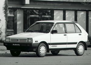 Subaru Justy 1984. Carrosserie, extérieur. Mini 5-portes, 1 génération