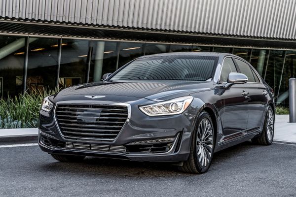 جينيسيس G90 ‏2016. الهيكل، المظهر الخارجي. سيدان, 1 الجيل