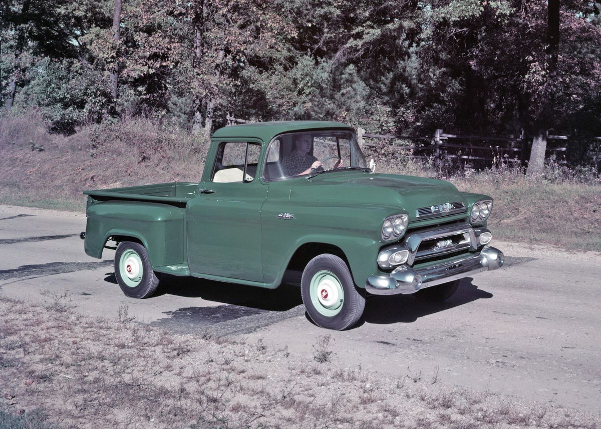 GMC 100 1955. Bodywork, Exterior. Pickup single-cab, 2 generation