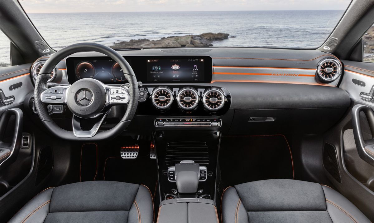 Mercedes CLA 2019. Front seats. Sedan, 2 generation