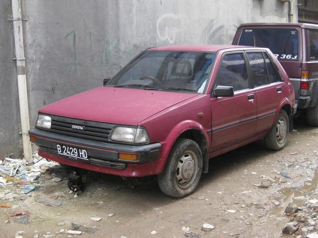 Toyota Starlet 1984. Carrosserie, extérieur. Mini 5-portes, 3 génération