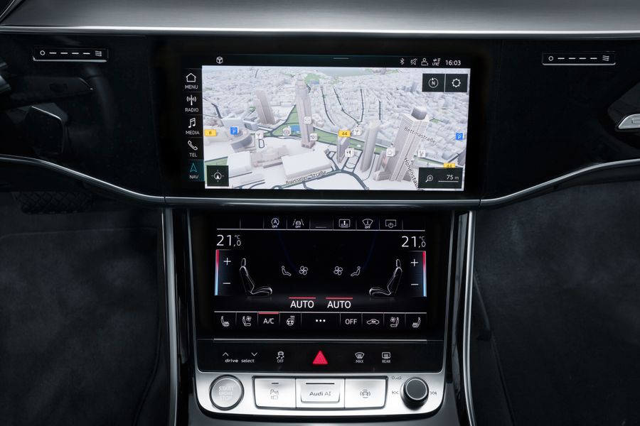 Audi A8 2017. Navigation system. Sedan, 4 generation