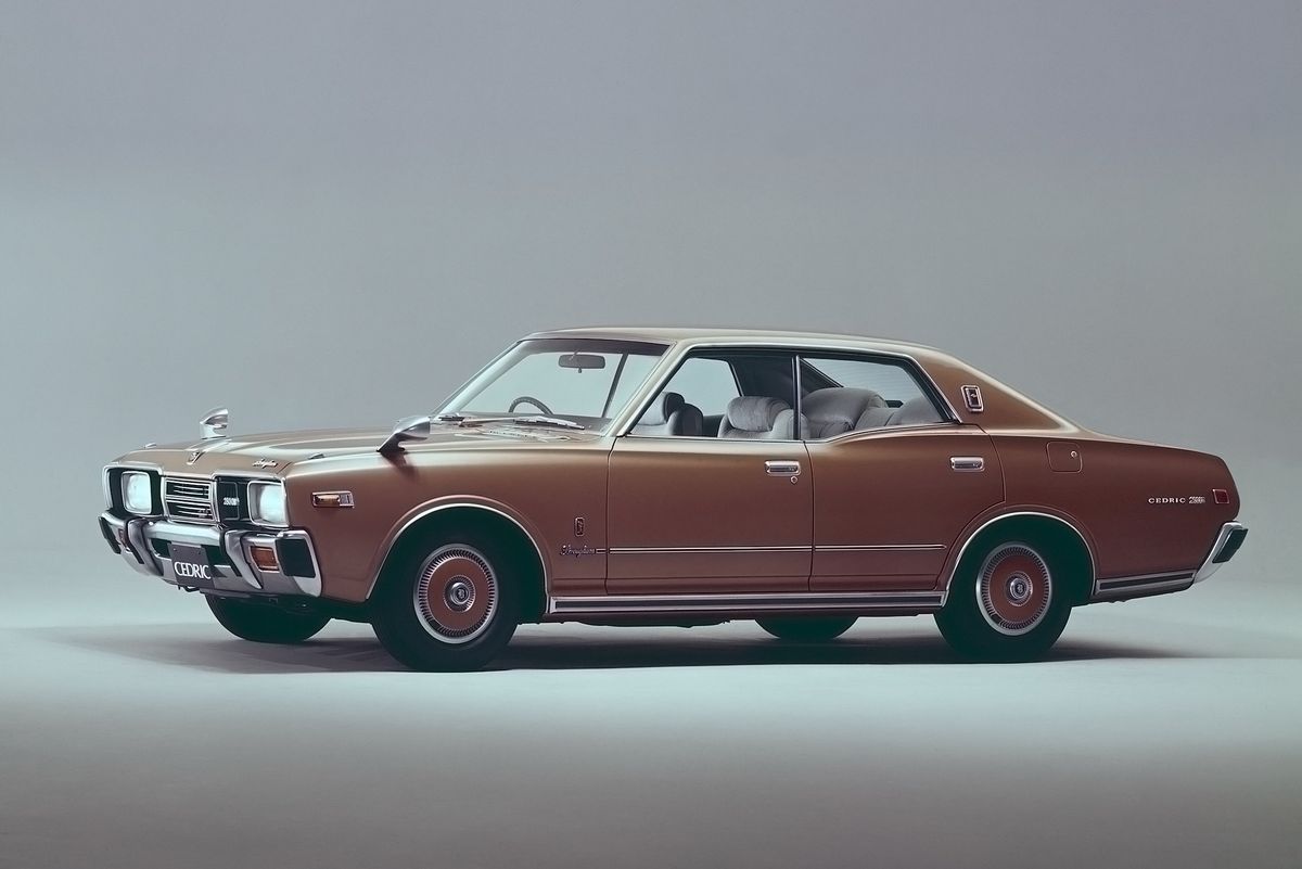 Nissan Cedric 1975. Carrosserie, extérieur. Berline sans pilier central, 4 génération