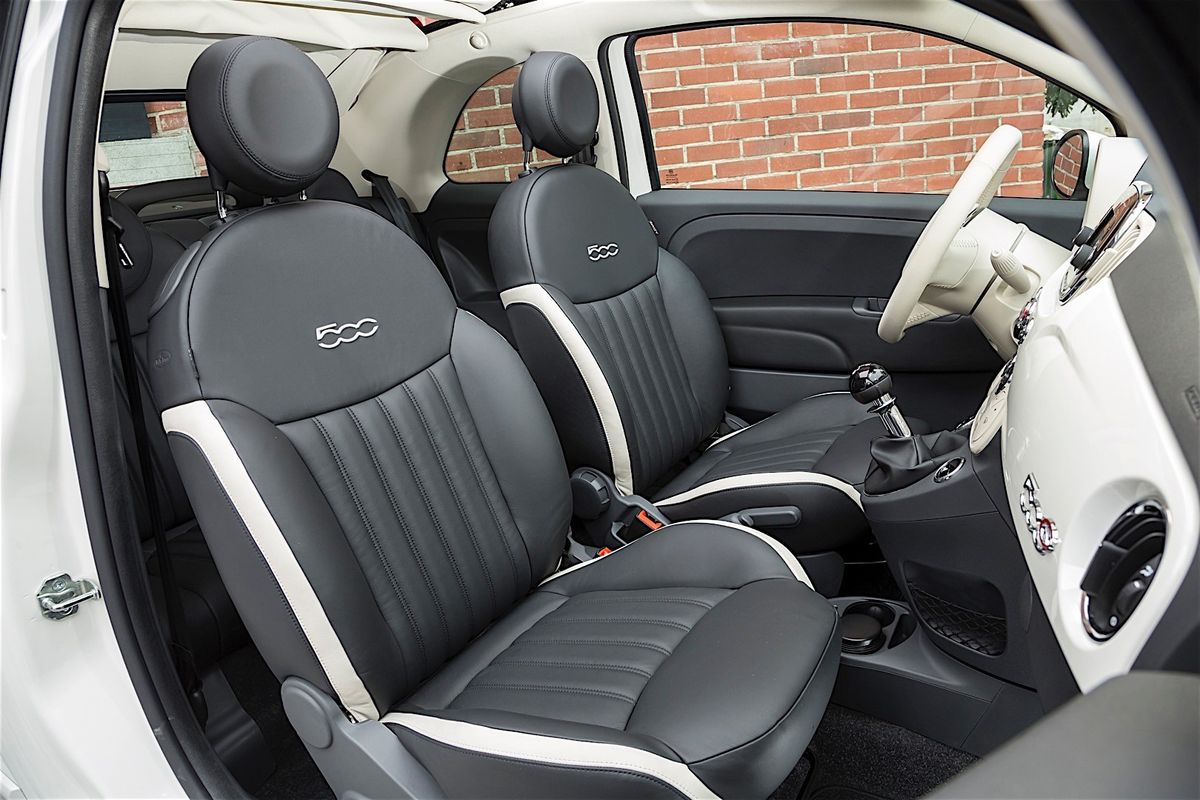 Fiat 500 2016. Front seats. Cabrio, 2 generation, restyling
