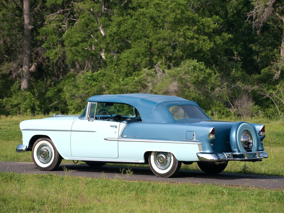 Chevrolet Bel Air 1955. Carrosserie, extérieur. Cabriolet, 2 génération