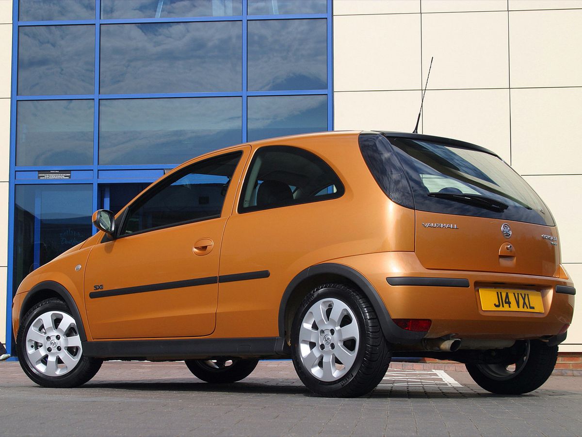Vauxhall Corsa 2003. Carrosserie, extérieur. Mini 3-portes, 3 génération, restyling