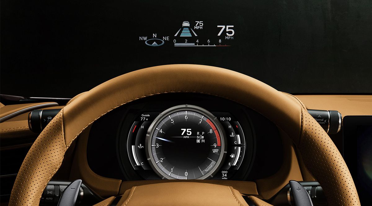 Lexus LC 2024. Панель приборов. Купе, 1 поколение, рестайлинг 1