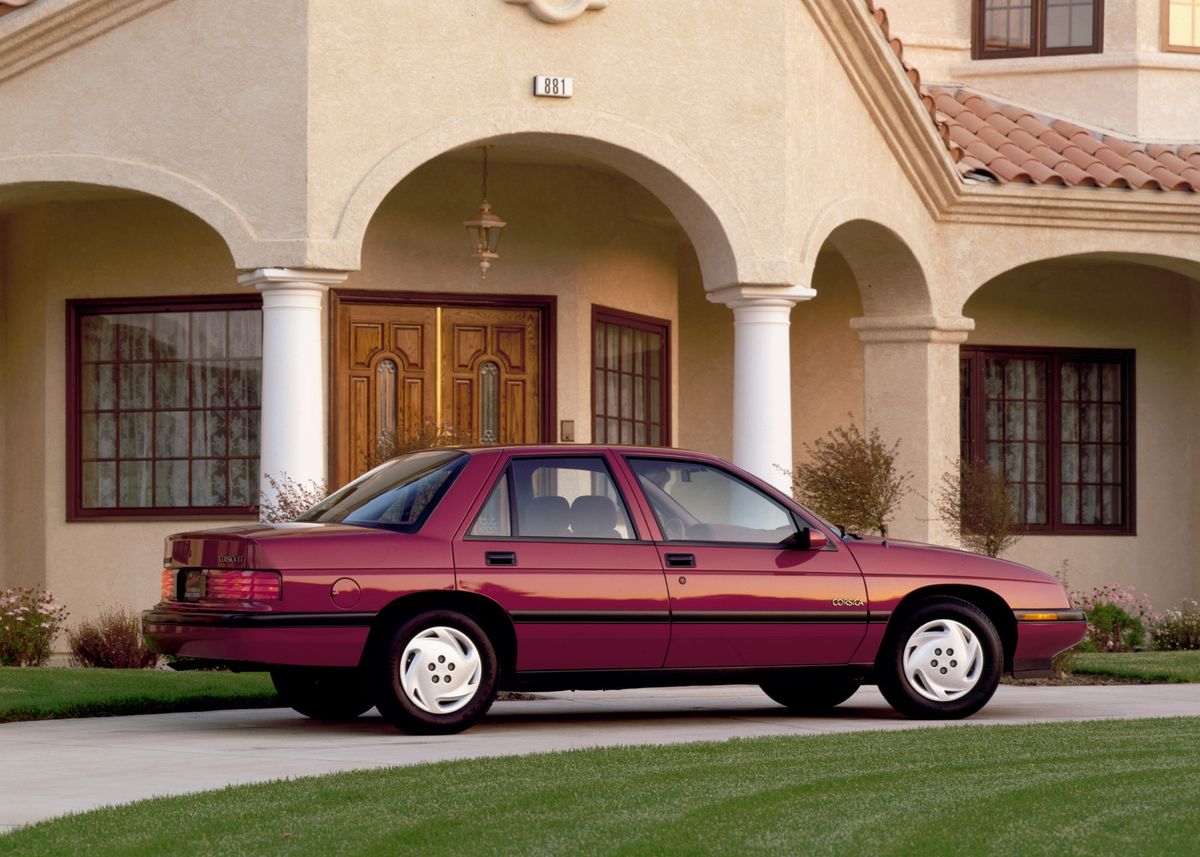 Chevrolet Corsica 1987. Carrosserie, extérieur. Berline, 1 génération