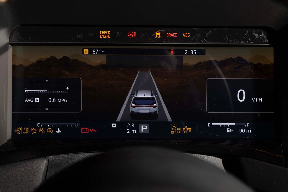 Subaru Outback 2025. Панель приборов. Внедорожник 5 дв., 7 поколение