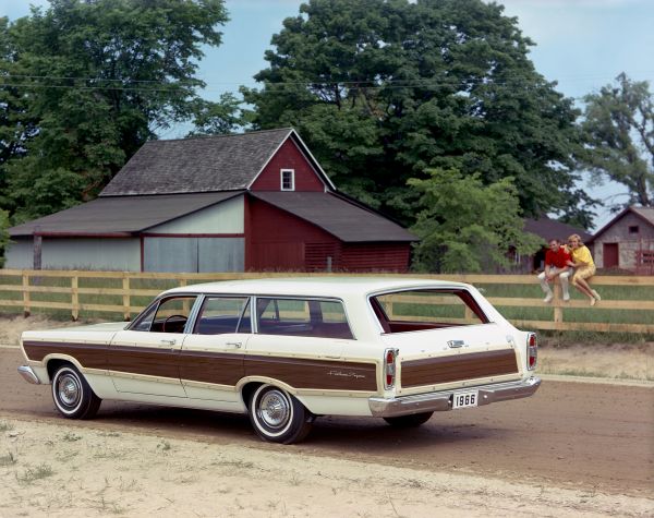 Ford Fairlane 1966. Carrosserie, extérieur. Break 5-portes, 5 génération