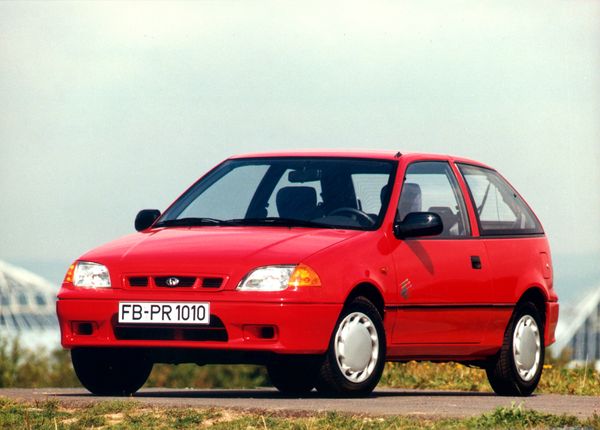 סובארו ג'סטי ‏1995. מרכב, צורה. מיני 3 דלתות, 2 דור