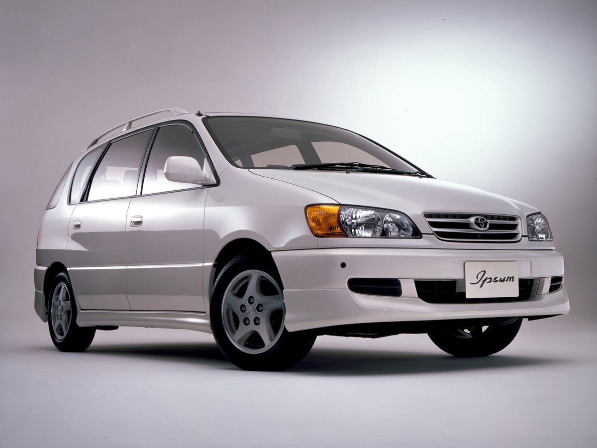 Toyota Ipsum 1996. Carrosserie, extérieur. Compact Van, 1 génération