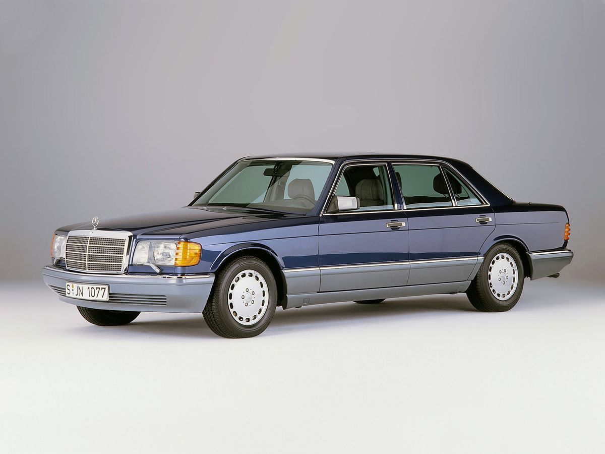Mercedes S-Class 1985. Carrosserie, extérieur. Berline longue, 2 génération, restyling