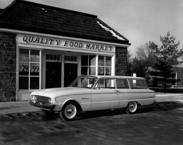 Ford Falcon 1960. Carrosserie, extérieur. Break 3-portes, 1 génération