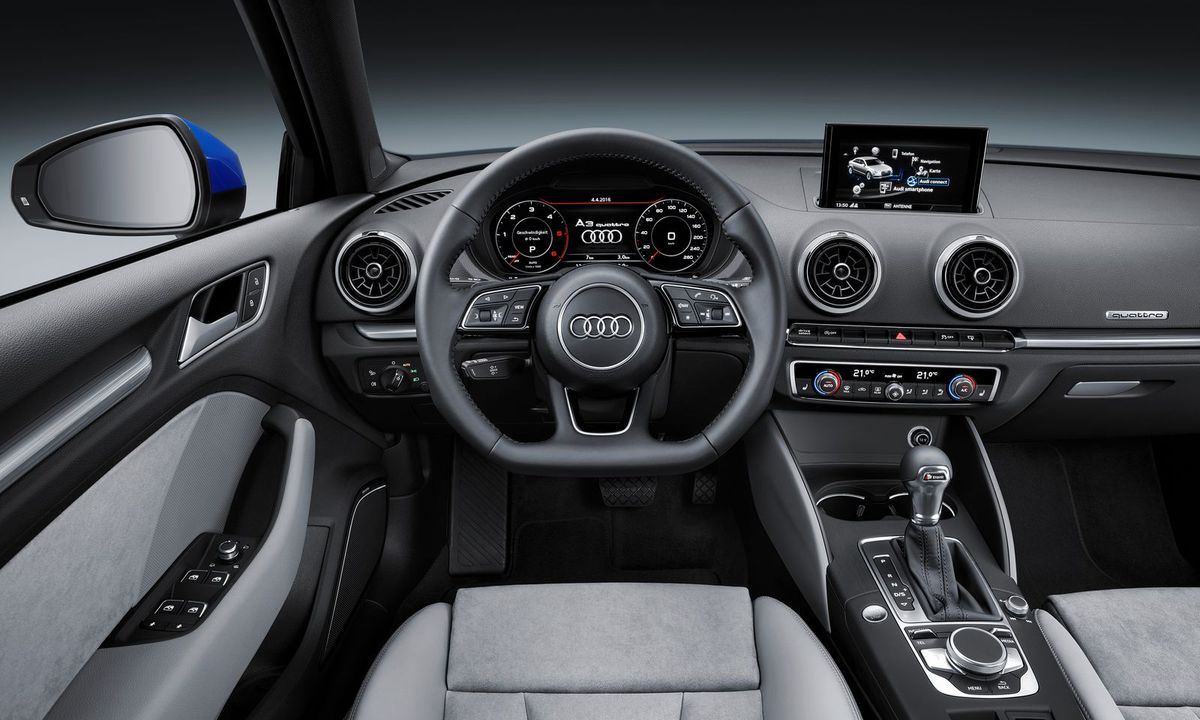 Audi A3 2016. Front seats. Sedan, 3 generation, restyling