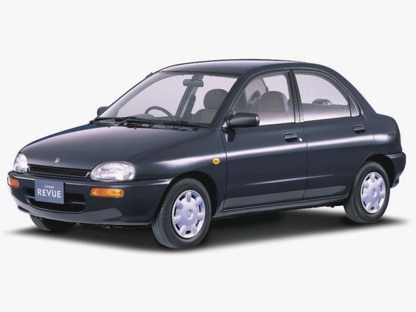 מאזדה ריביו 1990. מרכב, צורה. סדאן, 1 דור