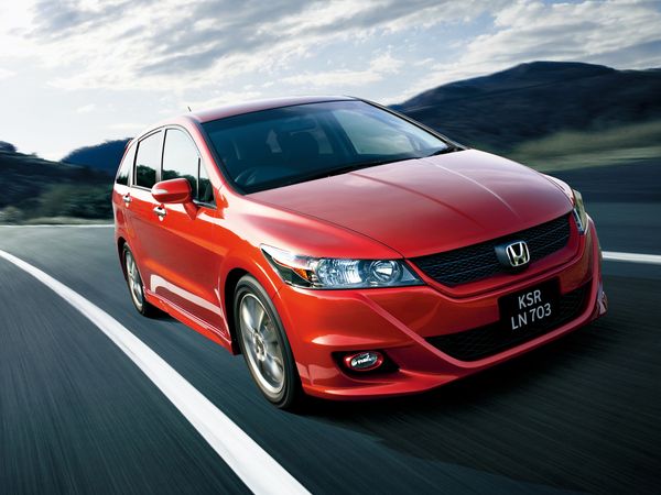 Honda Stream 2009. Carrosserie, extérieur. Compact Van, 2 génération, restyling