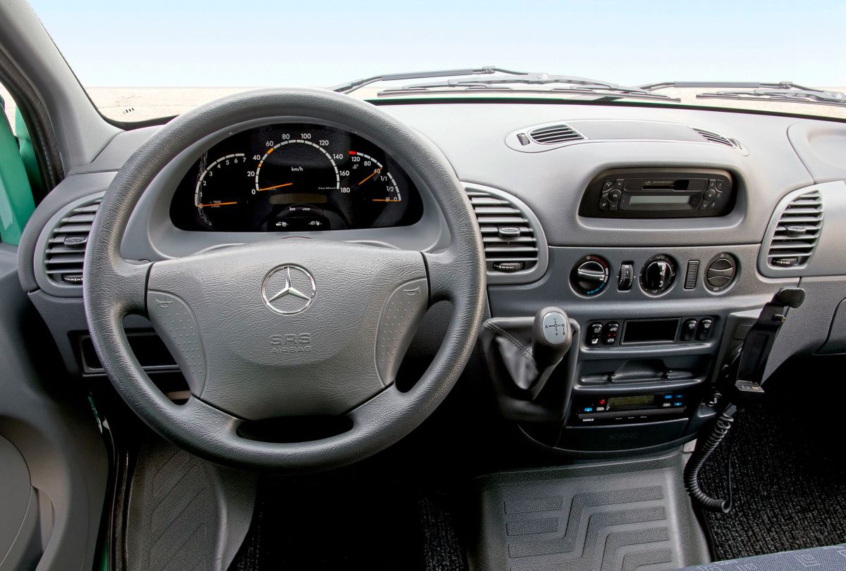 Mercedes Sprinter 2000. Tableau de bord. Fourgonnette Courte, 1 génération, restyling