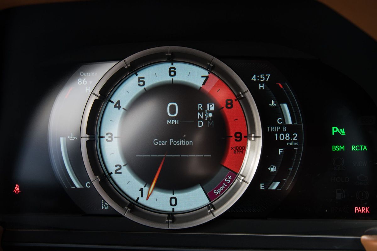 Lexus LC 2024. Панель приборов. Купе, 1 поколение, рестайлинг 1