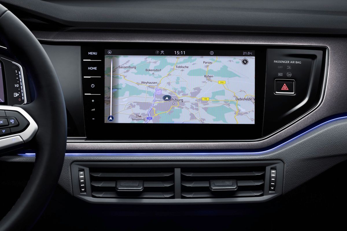 Volkswagen Polo 2021. Système de navigation. Mini 5-portes, 6 génération, restyling