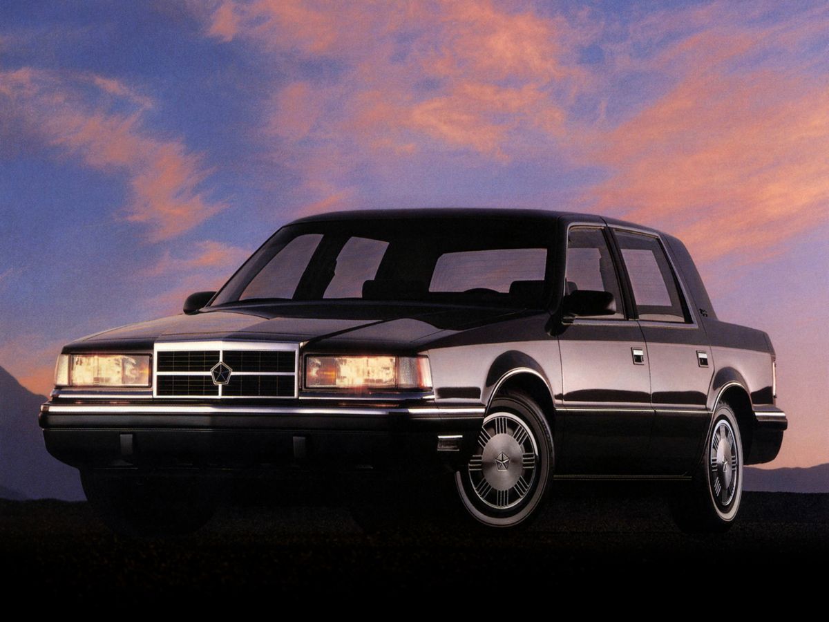 Dodge Dynasty 1987. Carrosserie, extérieur. Berline, 1 génération