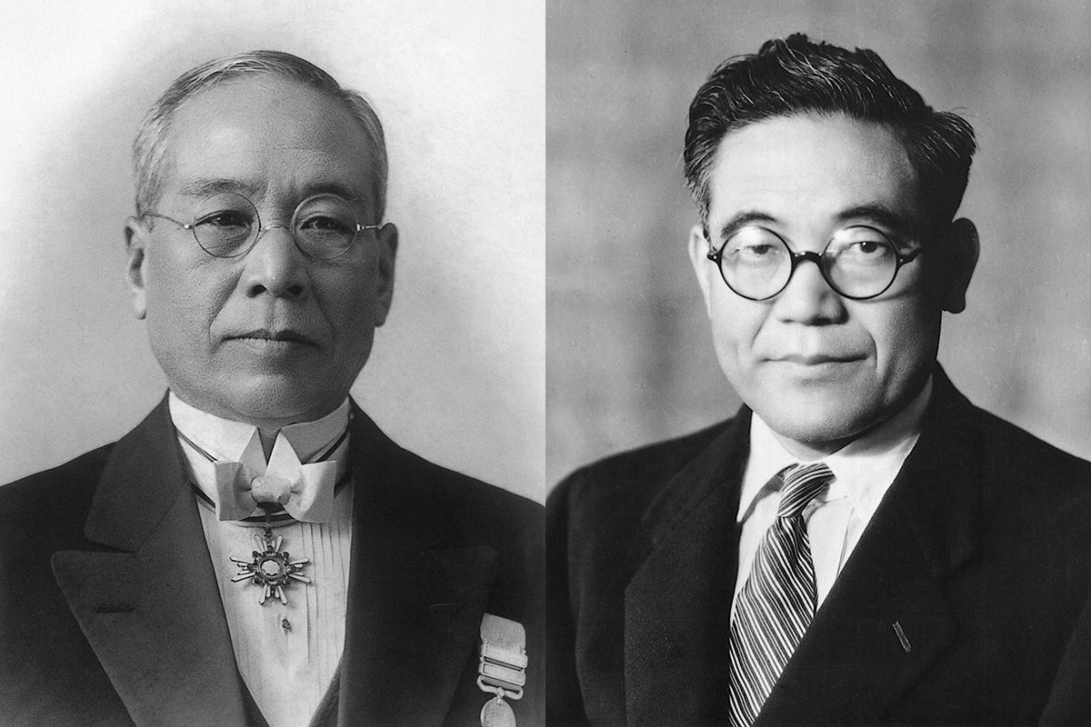 Kiichiro Toyoda and Soichiro Toyoda