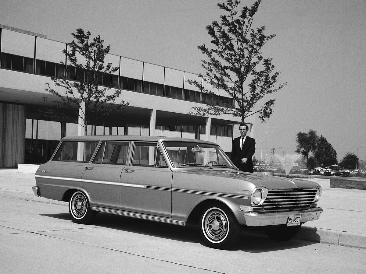 Chevrolet Nova 1965. Carrosserie, extérieur. Break 5-portes, 2 génération