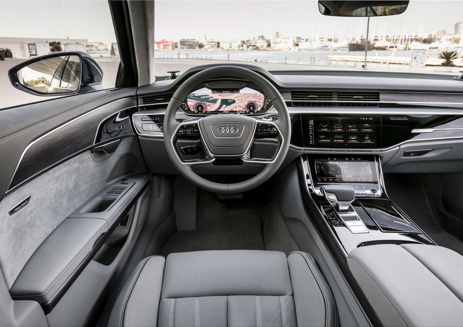 Audi A8 2017. Front seats. Sedan, 4 generation