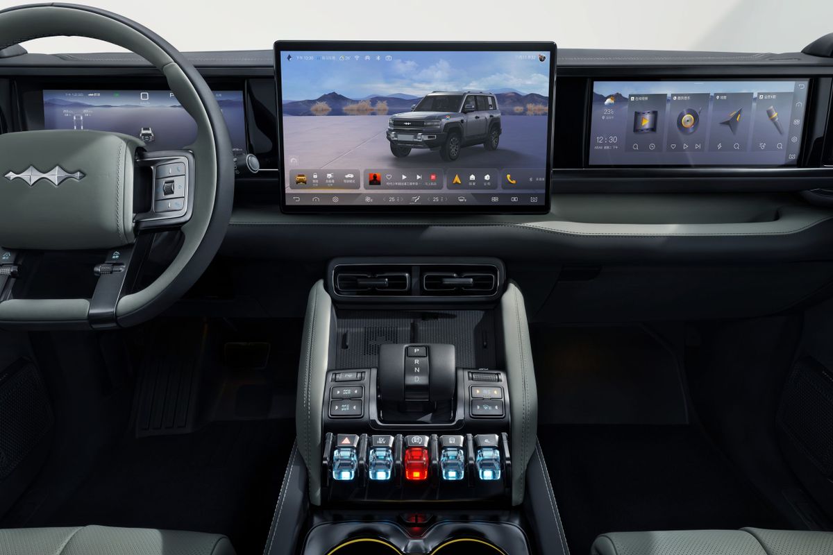 Denza B5 2023. Центральная консоль. SUV 5 дв., 1 поколение