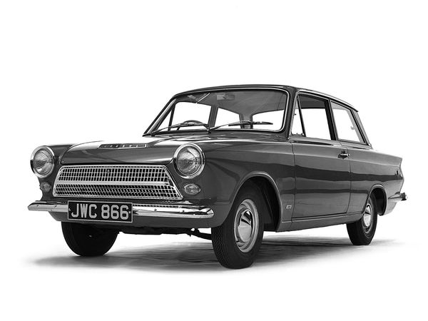 Ford Cortina 1962. Carrosserie, extérieur. Berline 2-portes, 1 génération