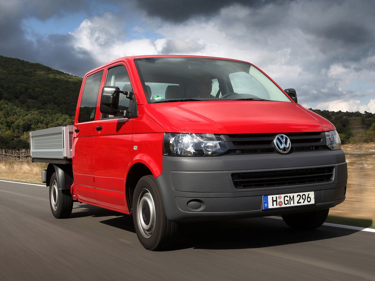 Volkswagen Transporter 2009. Carrosserie, extérieur. 2 pick-up, 5 génération, restyling