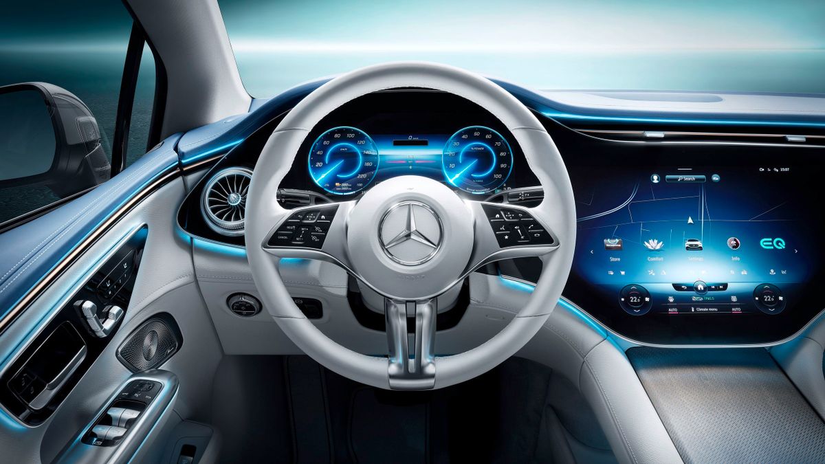 Mercedes EQE 2021. Tableau de bord. Berline, 1 génération