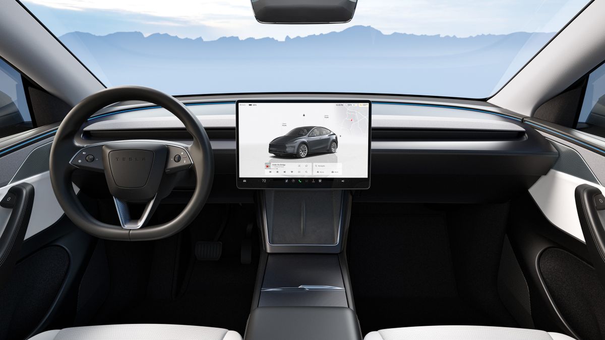 Tesla Model Y 2025. Руль. Внедорожник 5 дв., 1 поколение, рестайлинг
