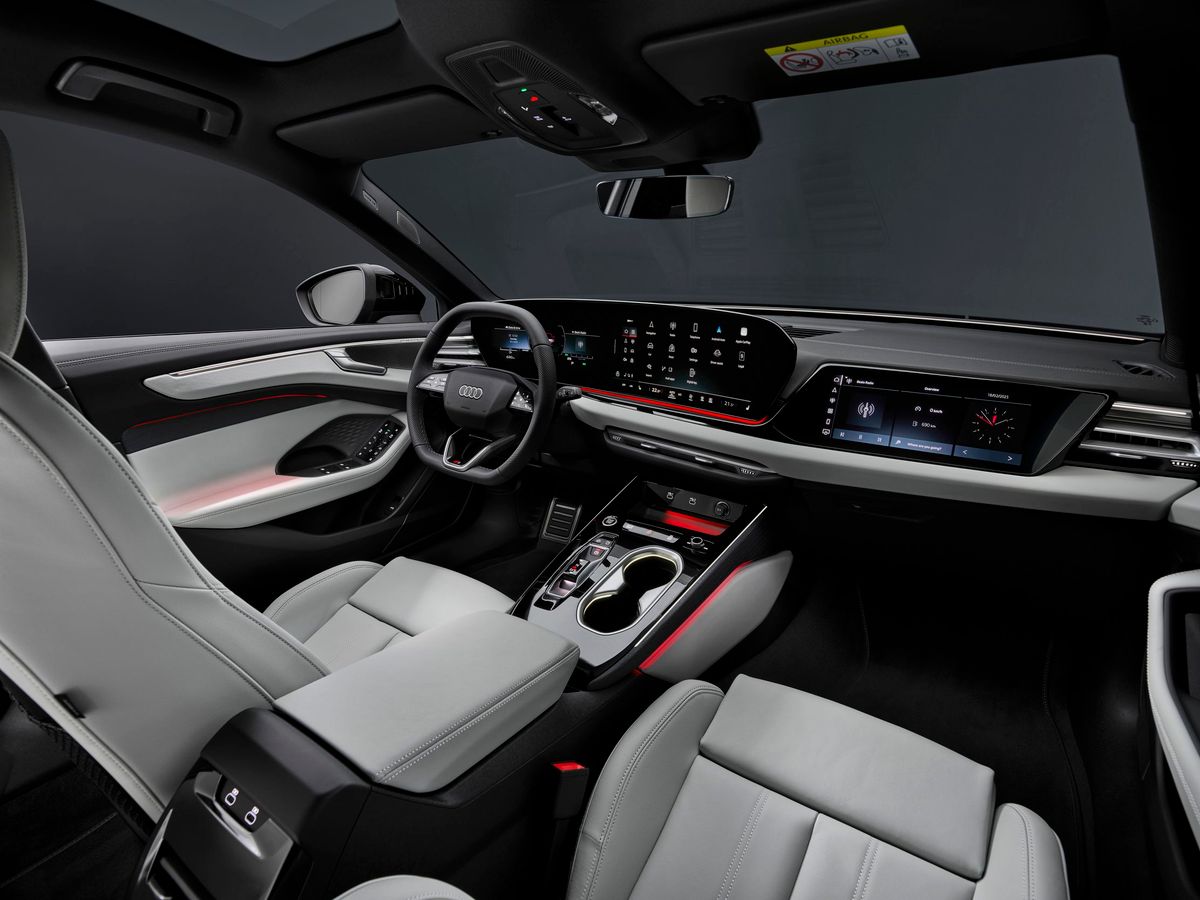 Audi A6 2025. Передние сидения. Универсал 5 дв., 6 поколение