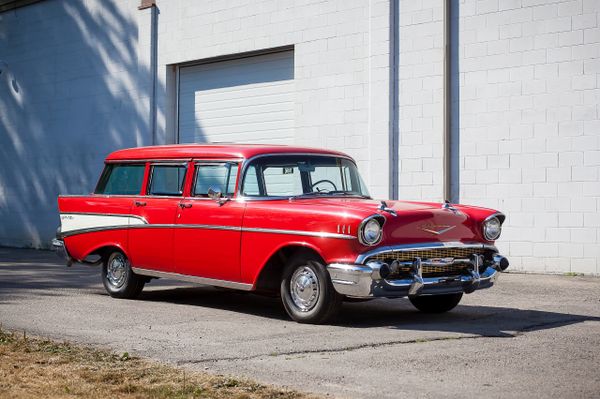 Chevrolet Bel Air 1955. Carrosserie, extérieur. Break 5-portes, 2 génération