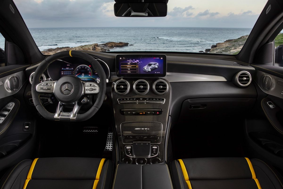 Mercedes GLC Coupe AMG 2019. Front seats. SUV Coupe, 1 generation, restyling